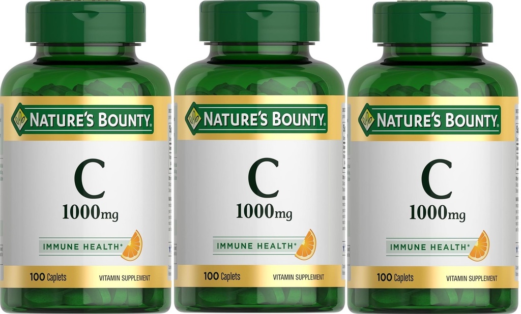 Nature's BountyビタミンC、1000mg、100カプレット(パッケージ3)