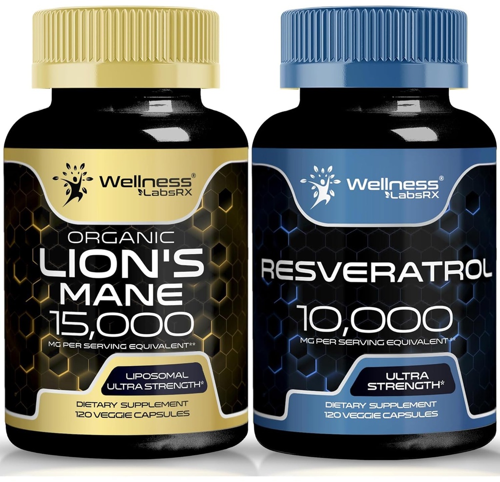 ウェルネスLABSRXレスベラトロールカプセル10000 - ライオンズマネサプリメントカプセル