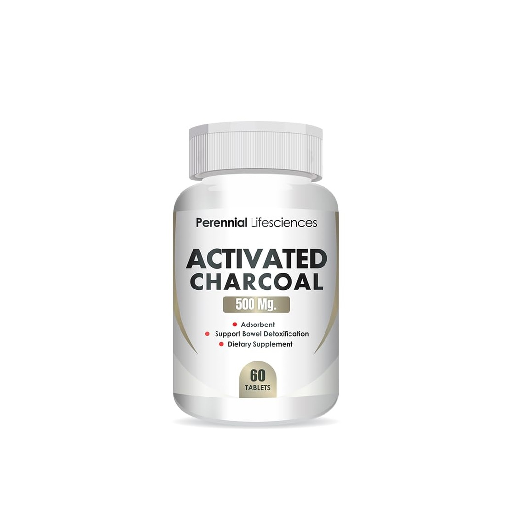 Activated Charcoal - 500Mg (60 Tablets)