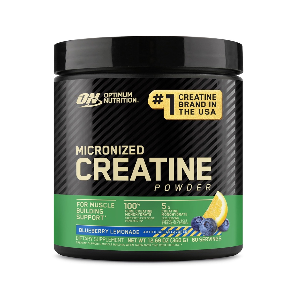 最適栄養の Micronized のクレアチンの Monohydrate の粉、ブルーベリーのLemonade のクレアチン、60 のサービング、360 グラム(包装 5 月 Vary)