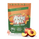 FocusFuel Energy Chews - ピーチフレーバー(15サービング) - 100mgカフェイン+アルファGPC + L-テアニン+ B12、マグネシウム - 滑らかな焦点とエネルギー - クラッシュまたはジッターなし
