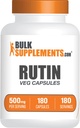 BulkSupplements.com Rutin 500mgカプセル - Saphora Japonica、Rutinサプリメント、Rutinの丸薬 - 抗酸化剤サプリメント - ビーガン&グルテンフリー、1回の給食当たりカプセル、180ベジーカプセル