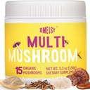 きのこの粉 | きのこのコーヒーのために、ライオンズのマニッシュルームの粉、Reishi、Codyceps、トルコの尾及びハーブ、記憶および焦点、エネルギー、免除のための頭脳の補足- 5.3oz のマッシュルームの複合体