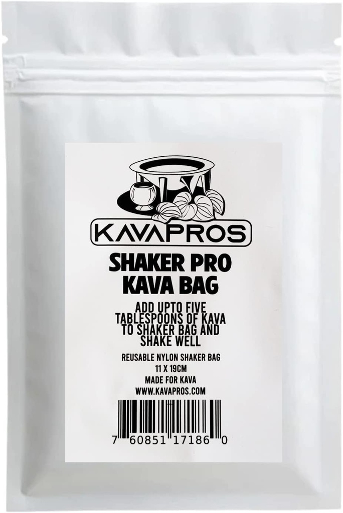 Kava Prosのシェーカーのプロ袋の再使用可能なKava-Kavaのシェイク及び飲み物の食糧格子ナイロン11 x19CM
