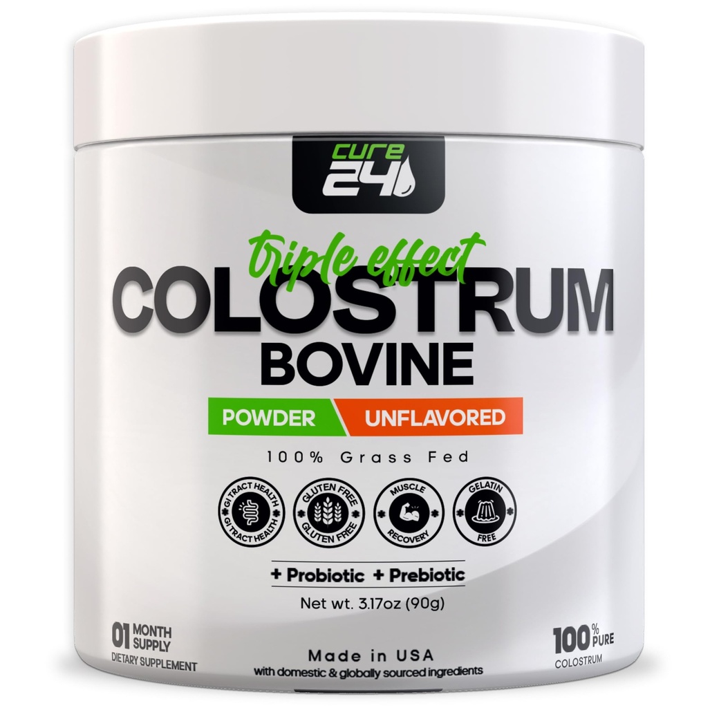 人のための牛のColostrum X3の補足の粉、100%の純粋な全自然な草はSuperfood、高いIgG、プラスのProbiotic及びPrebiotic、不燃、米国で作られました