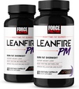 力率 LeanFire PM、女性と男性のための減量の丸薬、脂肪バーナーおよび一晩の減量の丸薬を燃やすために、Melatonin、60の計算(パッケージ2)