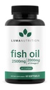 Luma栄養オメガ3フィッシュオイルサプリメント - 余分な強度2500mg - 2000mg EPA&DHA - 脳と心臓の健康 - 60Softgels