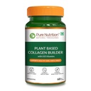 Pure Nutrition Veg Collagen Supplement for Men & Women | Plant Based Collagen Builder Made from Biotin, Vitamin C & 8 B Vitamins | For Glowing Skin, Strong Hair & Nails, Joint Support & Bone Health – 60 Veg Tablets