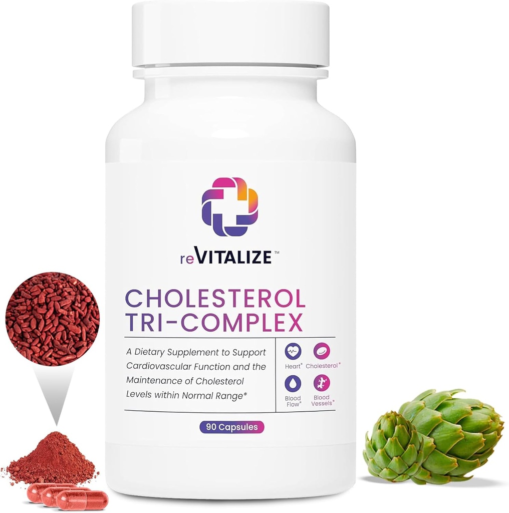 Cholesterolサポートサプリメント90サービング - 健康的なライフスタイルを促進します | ヘルシーな脂質レベルを維持するのに役立ちます - レッドイーストライス&CoQ10 | より健康的な生活を達成するのに役立ちます