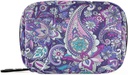 Paisleyの花の紫色の丸薬箱7日の丸薬の箱袋旅行はジッパーの携帯用ウィークリー ケースのビタミンの補足のホールダーが付いている密集したサイズを錠剤にします