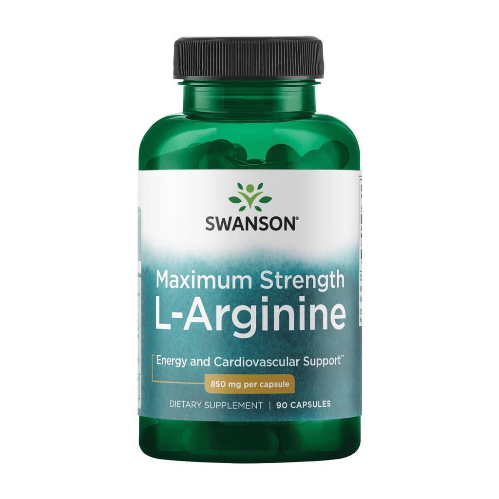 Swansonのアミノ酸の極度の強さL-Arginine 850のミリグラム90のカプセル