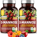 Number One Nutrition Premium D Mannose Supplement for Women and Men [Max Strength, 1350MG] Natural D-Mannose with Cranberry, Hibiscus and Dandelion for Urinary Tract Health, 240 Count