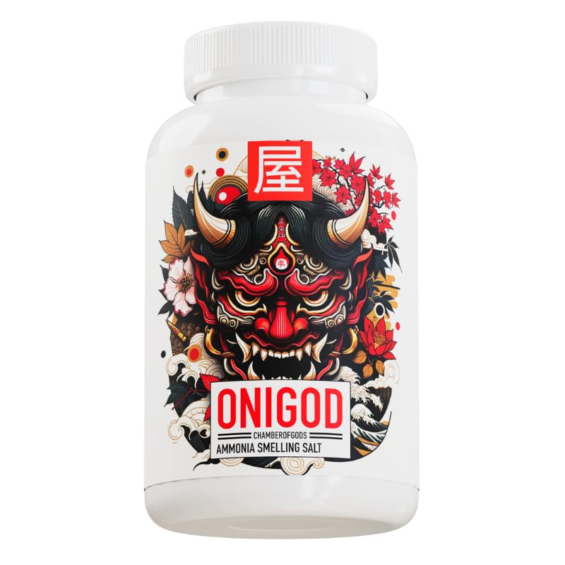 Chamberofgods Onigod Ammonia Smelling Salt for Powerlifting & Gym | Crystal Formula for Heavy Lifts | 4 Month Potency | 40g
