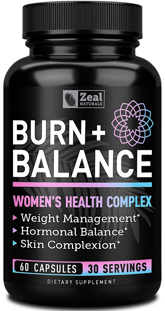 女性+毎日のバランスのビタミン(鉄、ビタミンD、Setria®、葉酸塩)のためのZeal Naturalsの減量サポート 女性+のMultivitaminおよびホルモン サポートのための補助薬