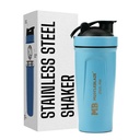 MuscleBlaze Stainless Steel Gym Shaker, Blue, 700ml
