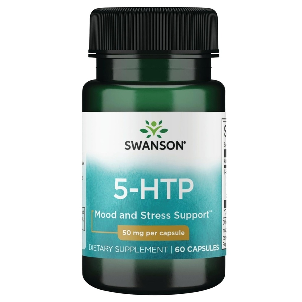 Swanson の優れたアミノ酸 5-Htp - 余分強さ - 50 ミリグラム 60 のカプセル