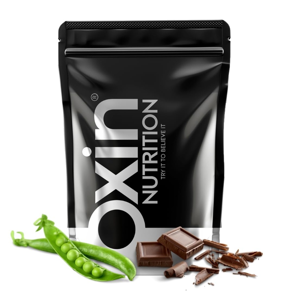 Oxin Nutrition Vegan Plant Protein Isolate 25g Indonesian Cocoa Clean Protein For Men & Women Complete Amino Acid Profile 100% Vegan Lactose Free Gluten Free Plant Protein Powder For Men - Plant Based Protein Powder (Dark Chocolate 1lb / 454g)