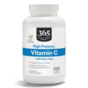 365 by Whole Foods Market, High Potency Vitamin C with Rose Hips, Vegan, 250 Tablets