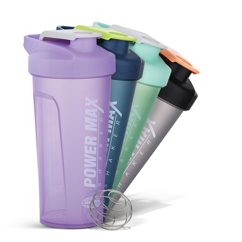 ASIAN Plastic Plastowares - Power Max Shaker | Leak-Proof Gym Shaker 750ML | BPA-Free | Sipper for Protein Shakes | Workout | Sports Shaker | Easy-to-Carry | Lightweight & Durable Design | Voilet