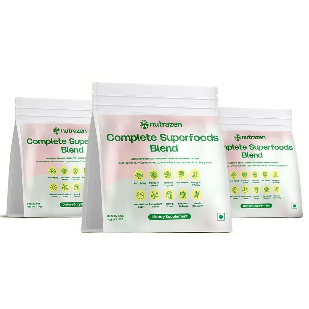 Complete Superfoods Blend –Pack of 3, 90 Sachets | 50+ Superfoods