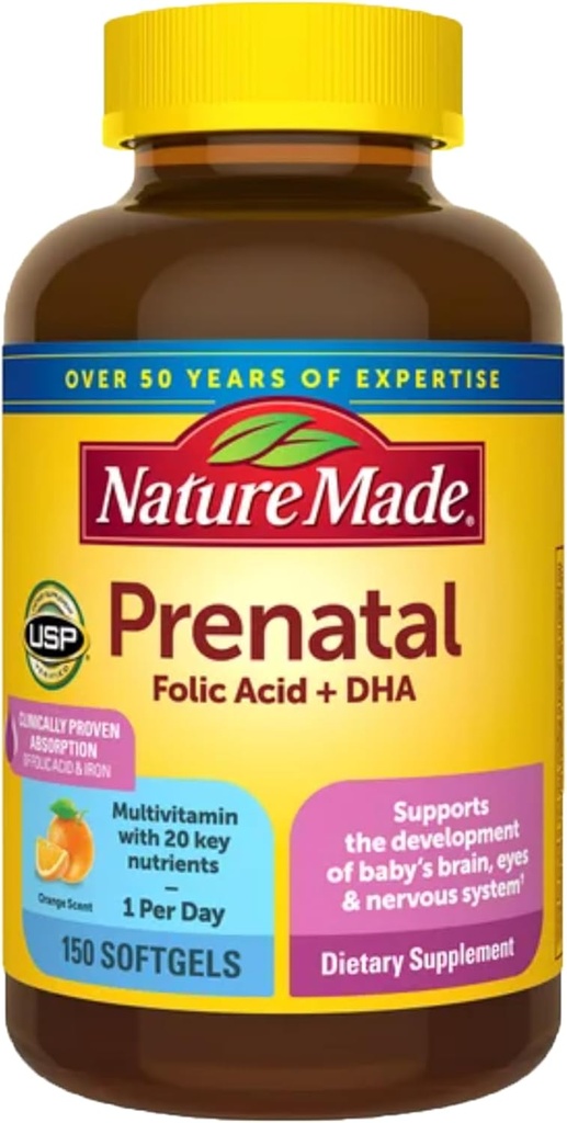 ネイチャーメイド・プレナタル + DHA 200 mg Softgels (.150 カウント)