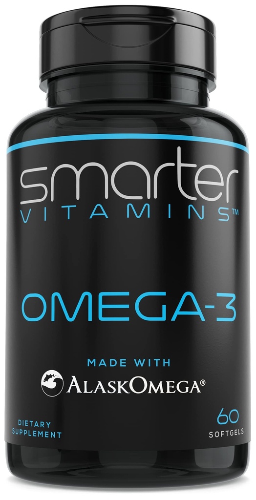 SmarterVitamins Omega 3 魚油, ストロベリー風味, ブルプレス, 味のない, 2000mg, DHA EPA トリプル強度, AlaskOmega® 製