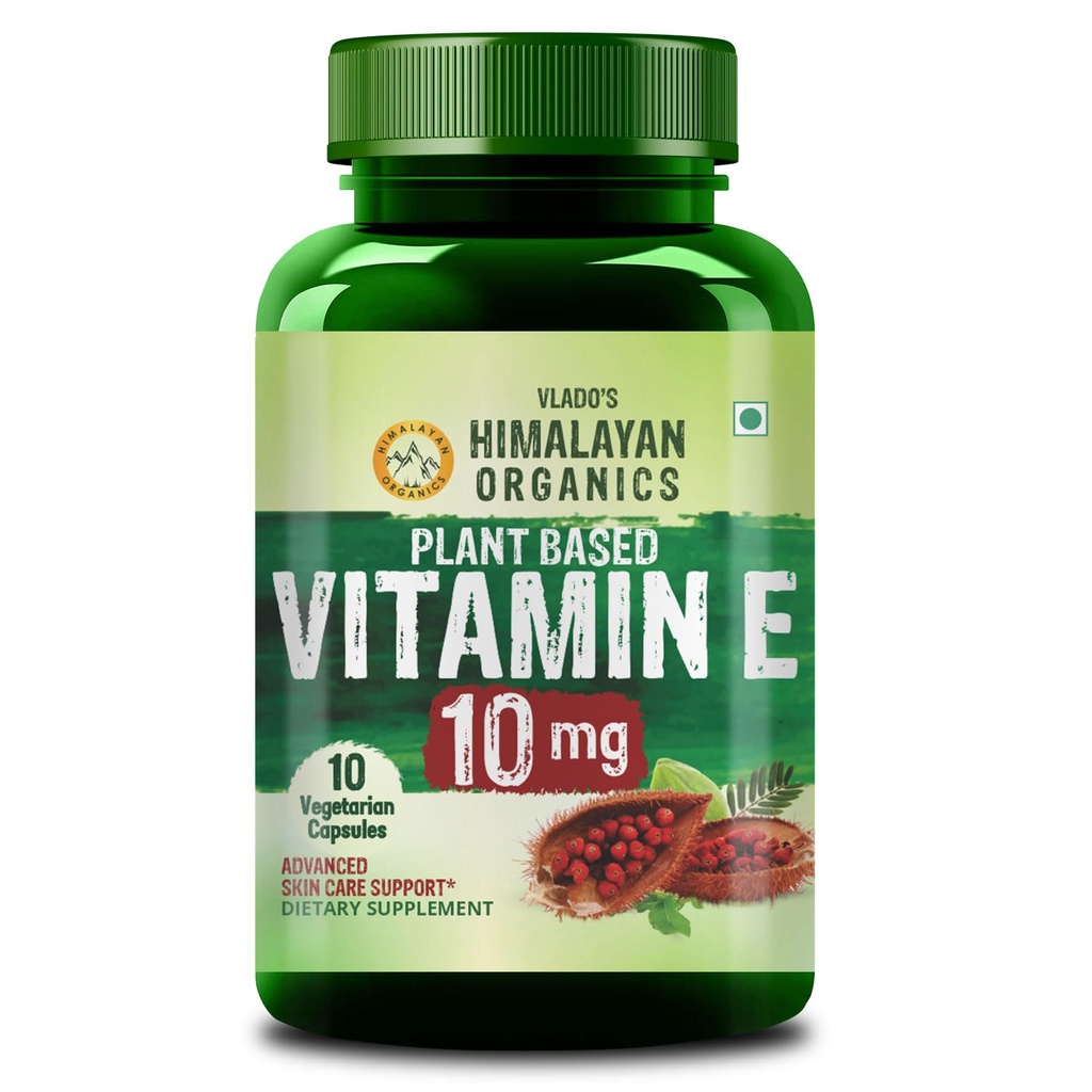 Vlado's Himalayan Organics Plant Based Vitamin E Capsules - 10 Capsules