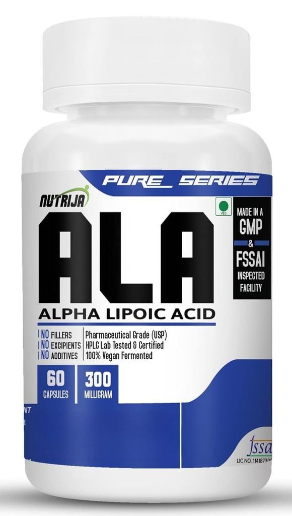 Nutrija-Alpha Lipoic Acid 300Mg 60 Capsules
