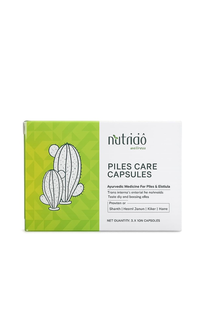 Proveda Nutricio Wellness Piles Care Capsules, Ayurvedic Medicine for Piles & Fistula, 30 Capsules, Pack of 2