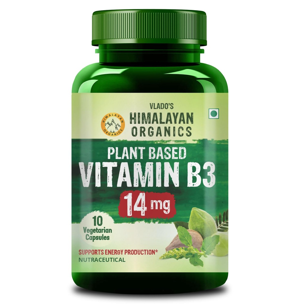 Vlado's Himalayan Organics Plant-Based Vitamin B3-10 Capsules