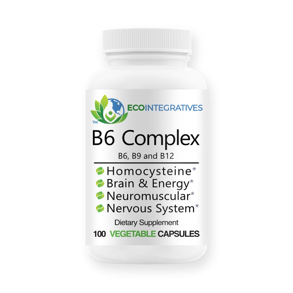 B6コンプレックスビーガンビタミンB6、B9 Folate、B12 Methylcobalaminは心血管、神経筋、神経系、ホモシースタイン、エネルギー、血球及び骨の健康100の帽子を支えます