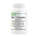 B6コンプレックスビーガンビタミンB6、B9 Folate、B12 Methylcobalaminは心血管、神経筋、神経系、ホモシースタイン、エネルギー、血球及び骨の健康100の帽子を支えます