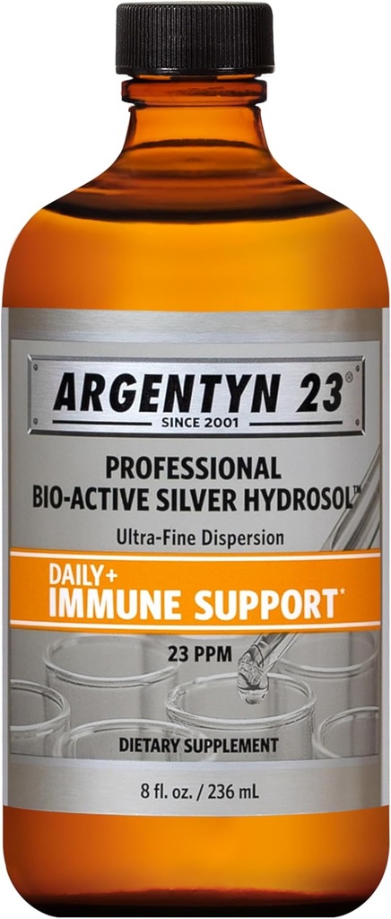 Argentyn 23の専門の免疫サポート-コロイド銀、生物活動的な銀のHydrosol、23のppmの液体のねじれの上、8 Fl Oz (236のmL)