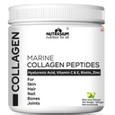 Nutrasium Marine Collagen Supplement with Vitamin C & Hyaluronic acid for Men & Women | Skin, Joints, Hair & Nails | Hydrolyzed Peptides Fast Absorption | Added Biotin & Zinc | 100 Gram Refrashing Lemin Mint Flavour