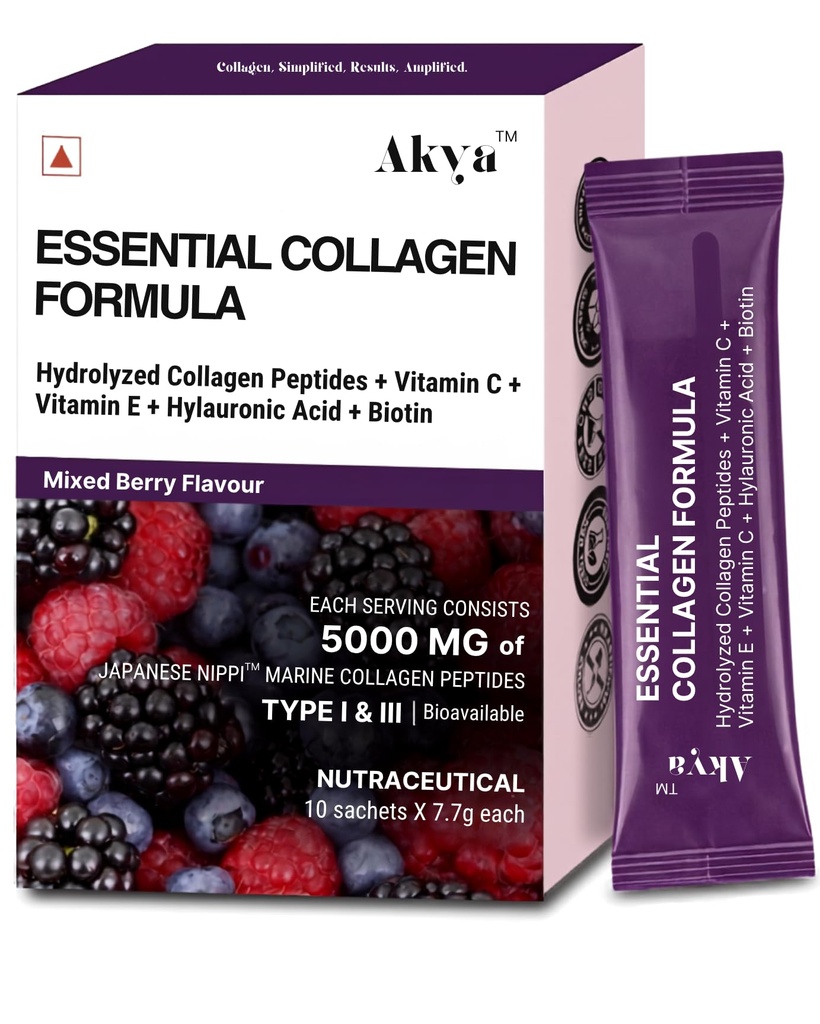 AKYA Japanese Marine Collagen for Antiageing, Skin & Hair Supplement