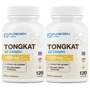 ピュアゲンラボ トンカット アリ抽出 200 から 1 男性用, 1020 mg のサービング, [高い効力] 合計 240 カプセル - 20 mg のTribulus Terrestris と男性の健康サポート | 非GMO, グルテンフリー, 米国製