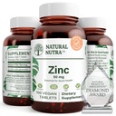 自然な Nutra 亜鉛は免疫サポートのための 50 mg の補足をグルコネートします。, 皮膚の健康を促進します。, フル & 風邪から消去を提供します。, ブースト学習 & メモリ, 味 & 臭いを強化します。, グルテンフリー 50 mg 100 ビーガン錠