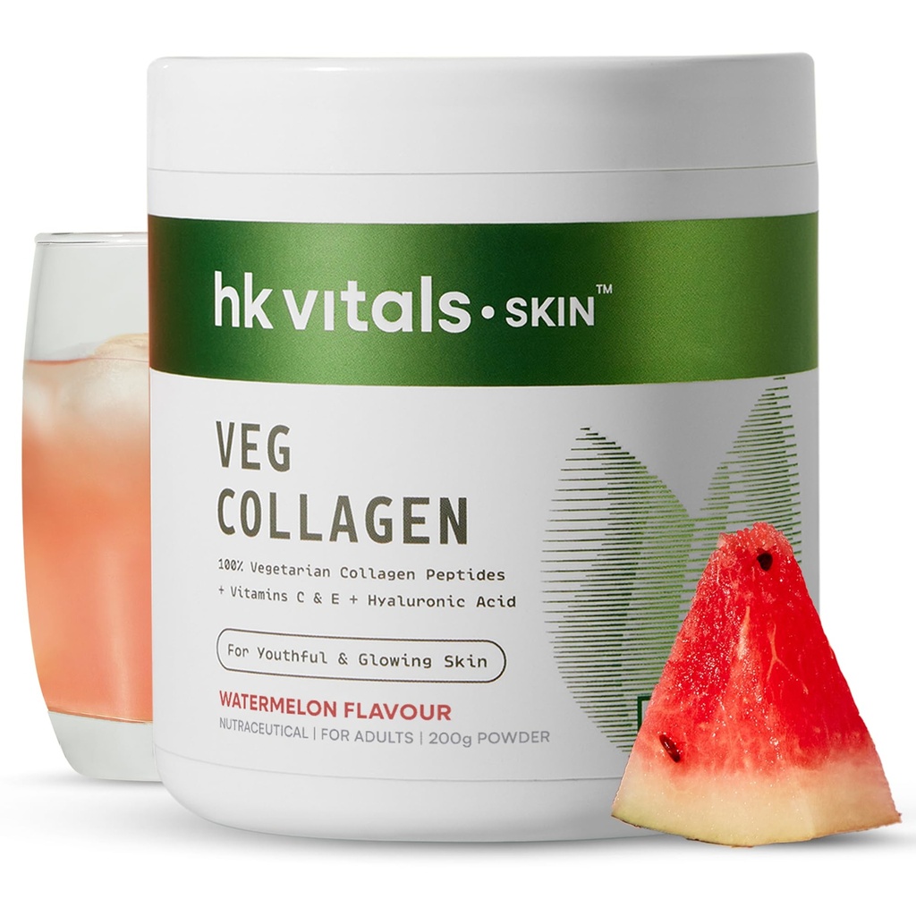 hk vitals Veg Collagen Supplement Powder, Watermelon, 200g
