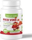 ヴィゴール・レッド・バイン・リーフ・エキス(Vitis Vinifera)および馬のチェストナットのエキス、健康な皮、足の静脈、循環および中心、1500のmg、60のカプセルのための赤いバインのエキスのダッシュ