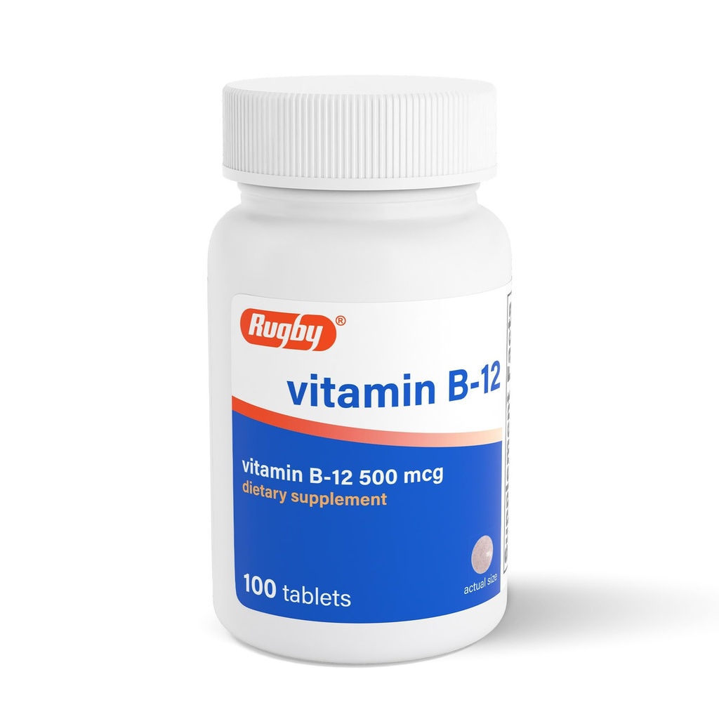 RUGBYのビタミンB-12 500 MCG 100CT 1パック