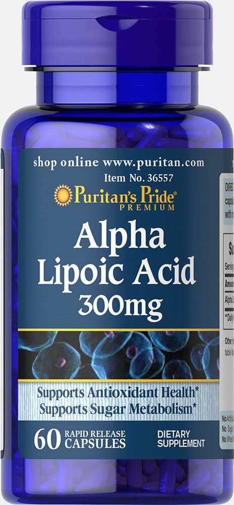 Puritan's Pride Alpha Lipoic Acid 300 mg-60 Capsules