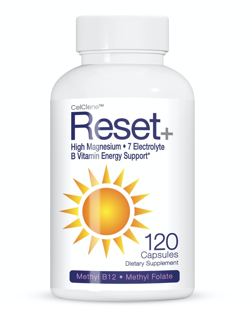 Reset+の7エネルギー電解物、高いメチルB12のメチルの葉酸塩、ピンクの塩、高いマグネシウム、極度のBの複合体、緑茶及び緑のコーヒー エキス、Biotin、亜鉛、72の跡の鉱物