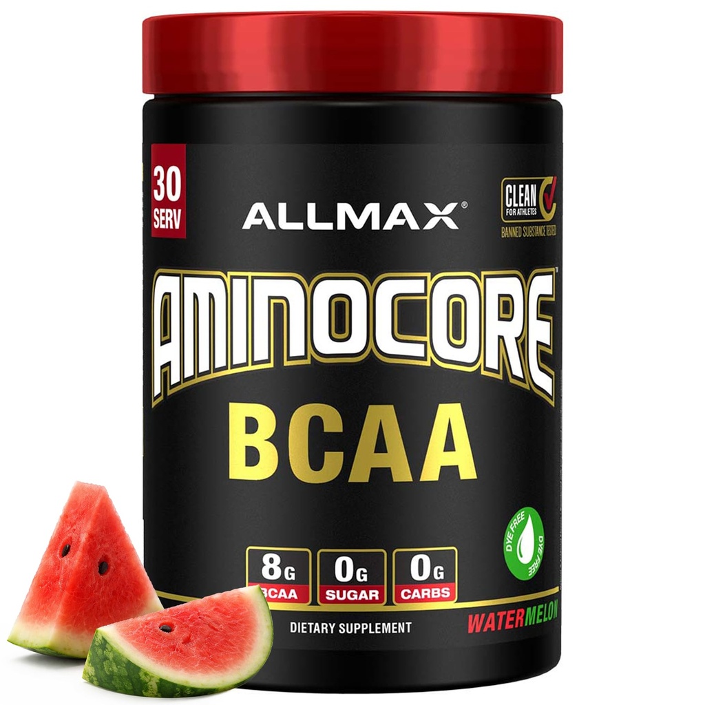 ALLMAX栄養アミノコアBCAA - 8G BCAA - 100%純粋なブランチチェーンアミノ酸 - グルテンフリー - 透かし - 315グラム