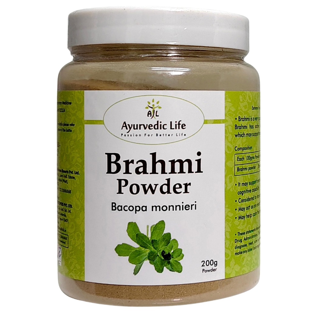 Brahmi Powder | for Memory & Brain Wellness Support - 200 Gm