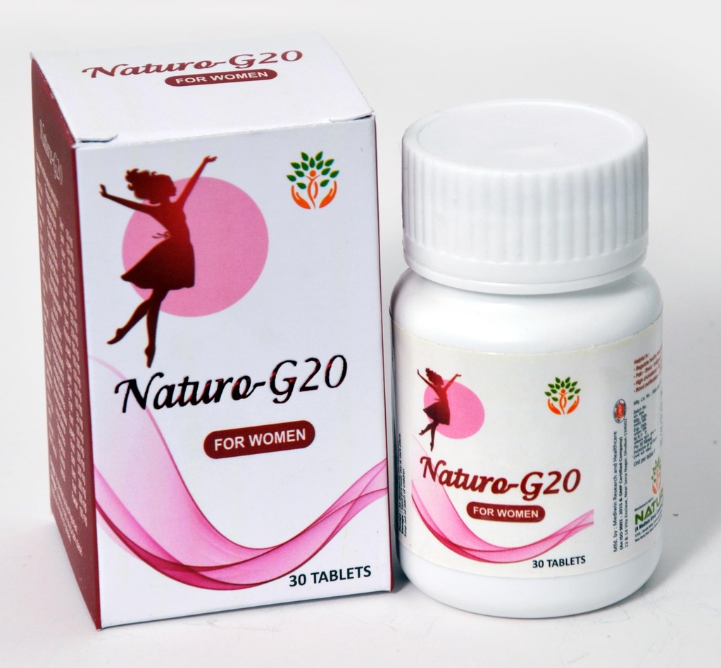 Naturo G20 for Women – 30 Tablets | Ayurvedic Multivitamin for Energy, Hormonal Balance & Immunity | With Ashoka, Shatavari, Iron & Calcium