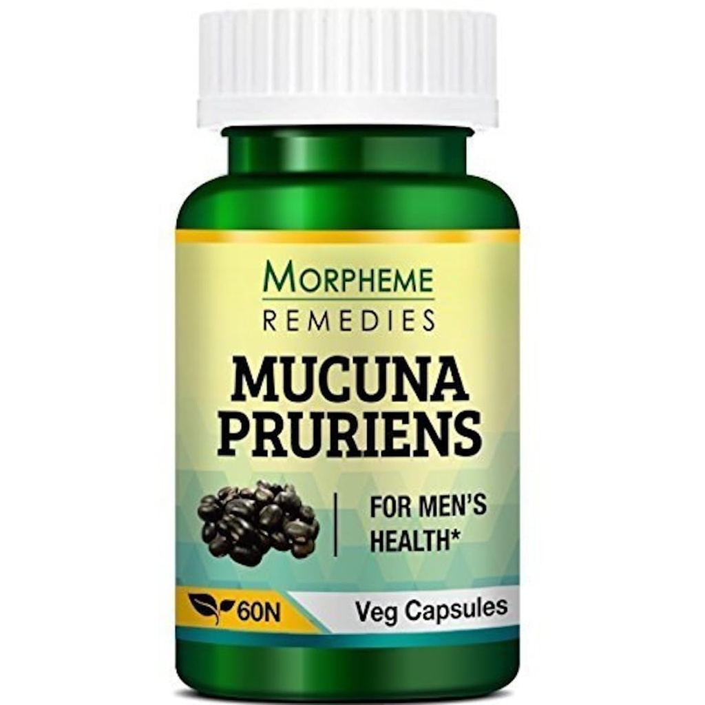 Morpheme Remedies Mucuna Pruriens Kapikachhu 500 mg -Pack Of 60 Veg Capsules