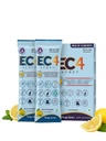 EC4 Sachet 10 x 12g | Electrolyte & Nutritional Health Supplement | With Vitamins C, E, D3, B12, Magnesium, Potassium, L-Arginine & L-Carnitine | Tangy Lemon (Pack of 1)