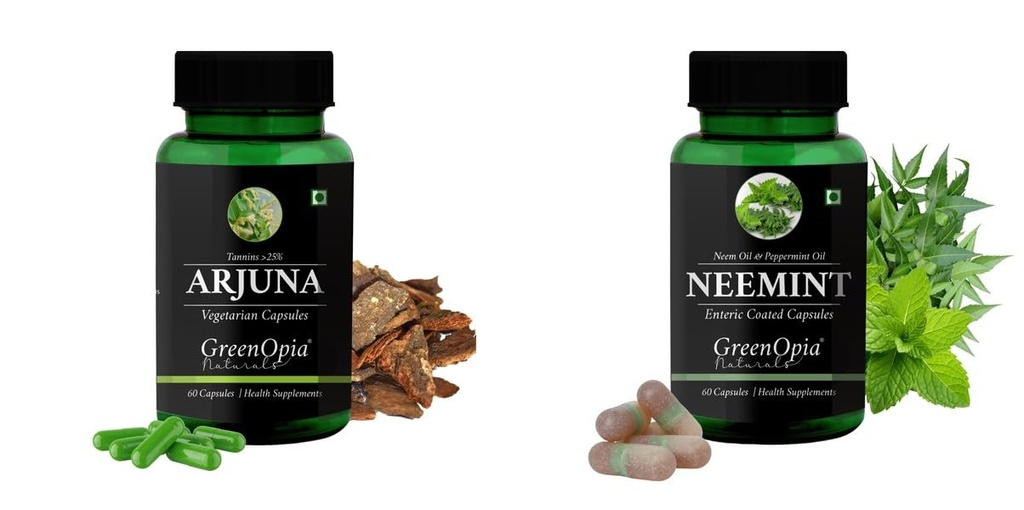 Arjuna Neemint Oil Wellness Daily Vitality |60 CAPSULES