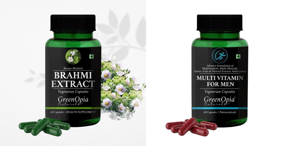 Brahmi Multivitamins For Men Wellness Daily Vitality |60 CAPSULES