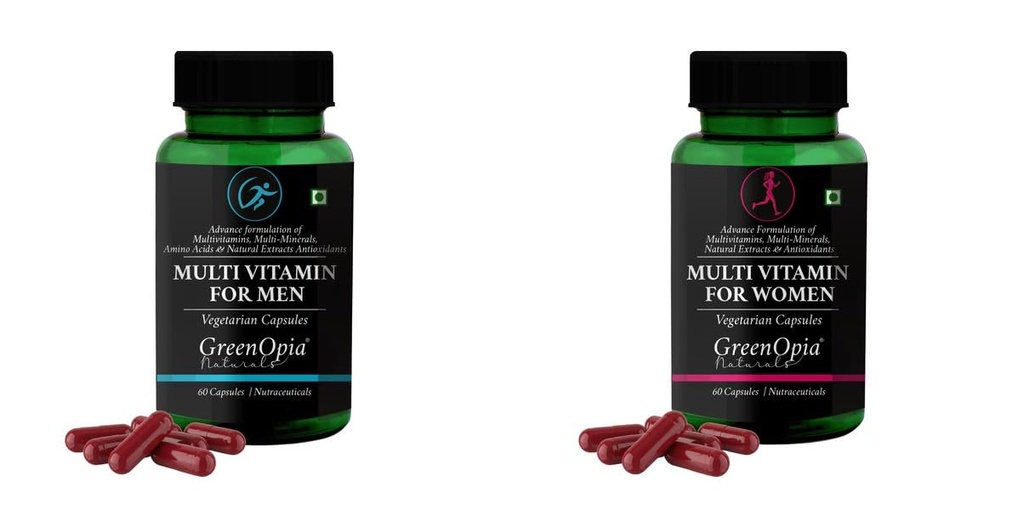 Multivitamins For Men Women Wellness Daily Vitality |60 CAPSULES